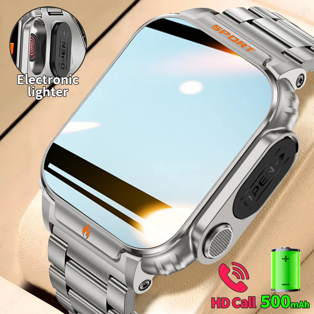 

New LIGE Smart Watch Bluetooth Call Outdoor Sports Man Watches 500mAh Large Battery 1.95" HD Display men's smart watch original