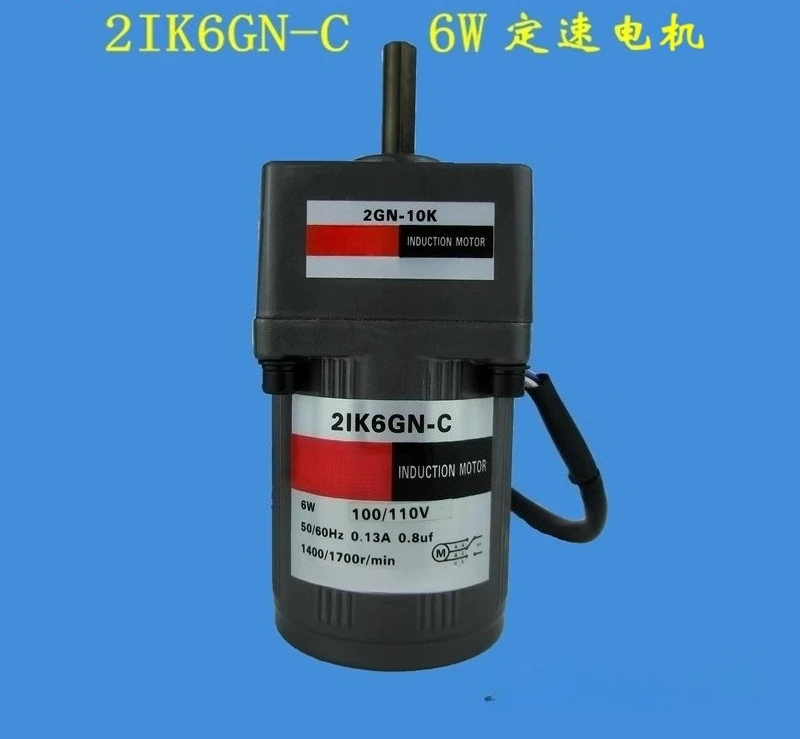 

2IK6GN-C Двигатель с фиксированной скоростью AC110V M206-402 Индукционный мотор-редуктор