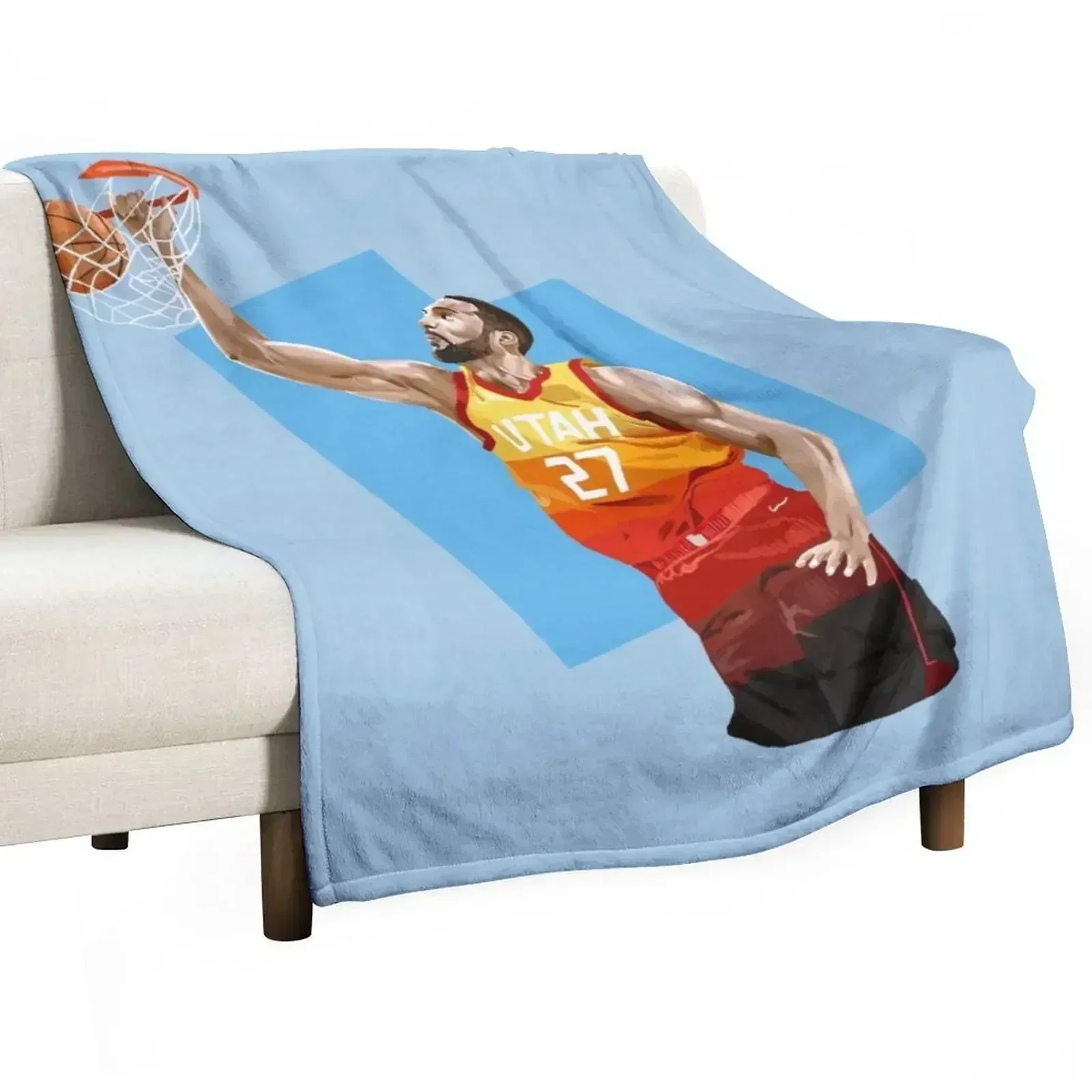 Rudy Gobert Throw Blanket blankets and throws for winter For Baby Bed covers Fashion Sofas Shaggy Blankets