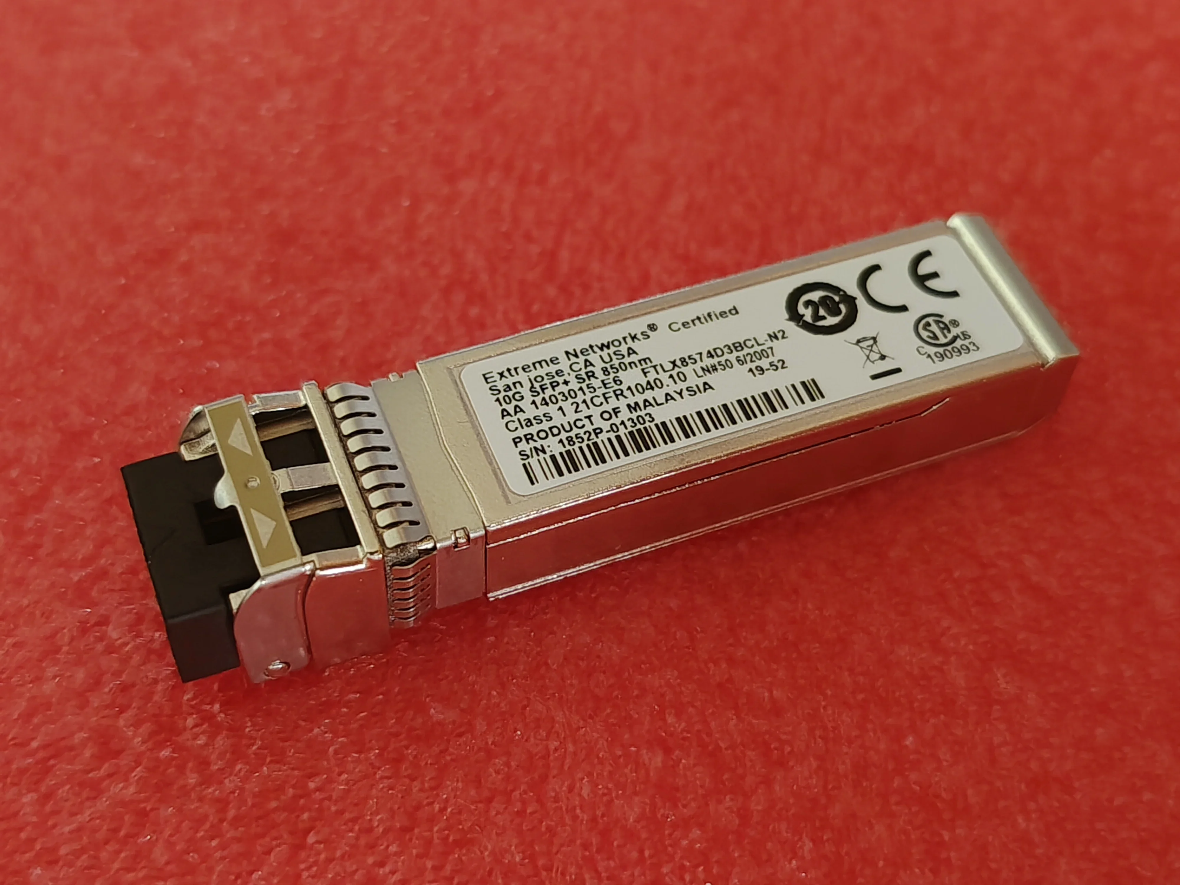 1403015-E6 Extreme Networks SFP 10G SR 850NM FTLX8574D3BCL-N2 Extreme SFP+ Transceiver 10GB