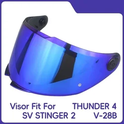 Helmet visor Fit For THUNDER 4SV STINGER 2 V-28B V28 Replacement helmet shield Glasses Goggles Screen