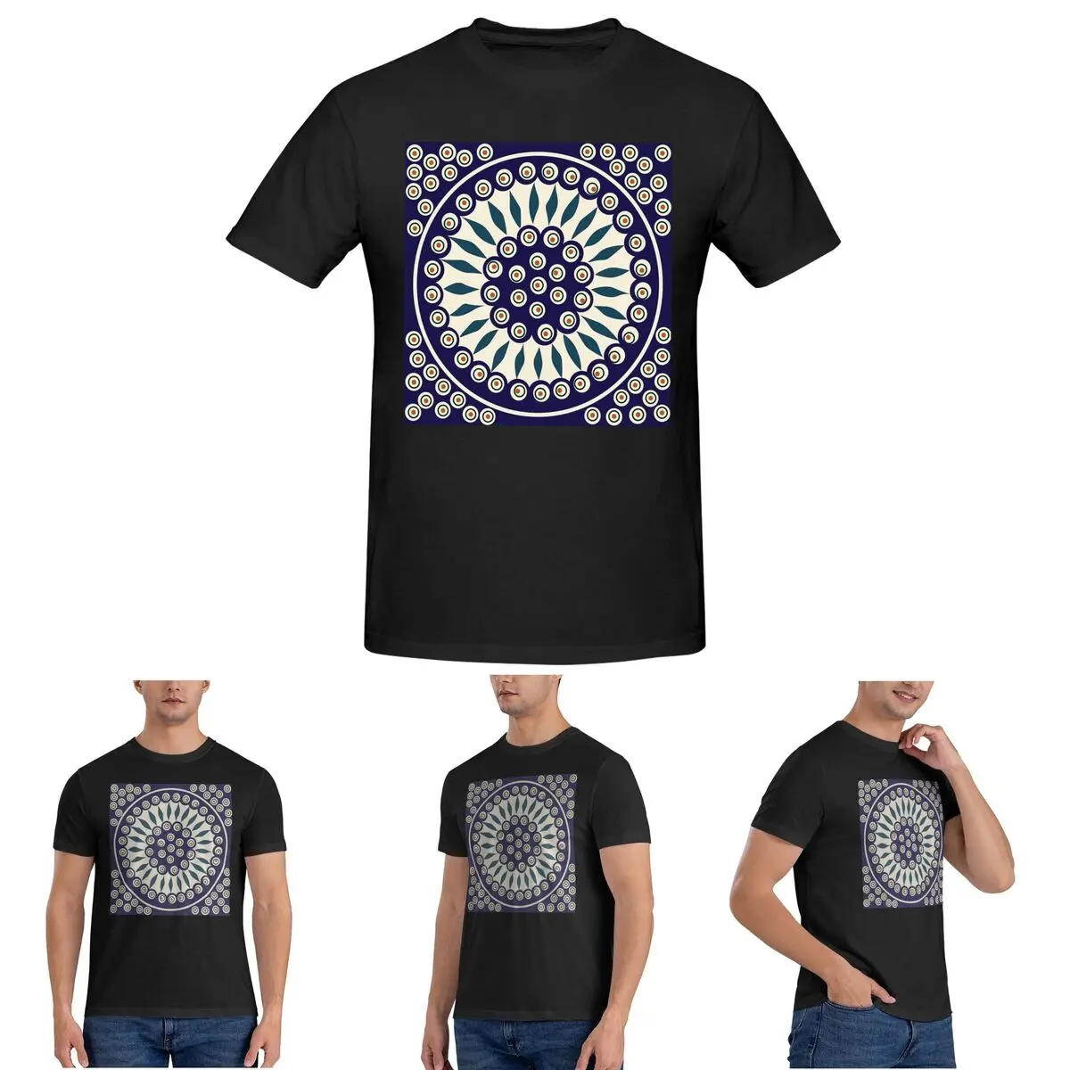 

Мужская керамическая футболка Boleslawiec, хлопковые футболки большого размера, мужская летняя одежда с короткими рукавами и круглым вырезом, топы S-6XL