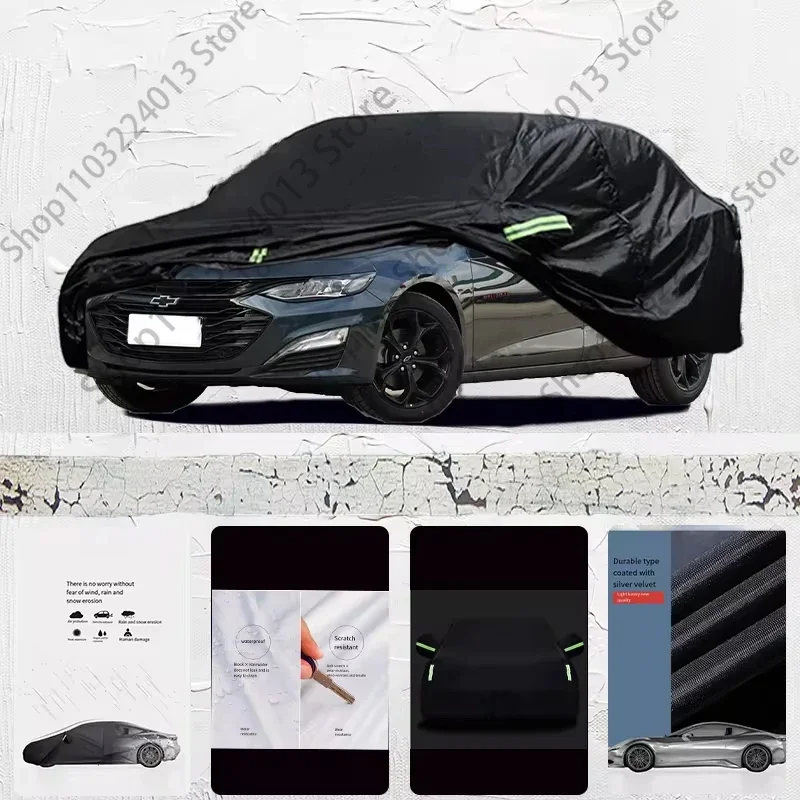 

For Chevrolet Malibu Anti-UV Sun Shade Rain Snow Resistant Dustproof Black Cover Car umbrella Full Car Cover Outdoor Protection