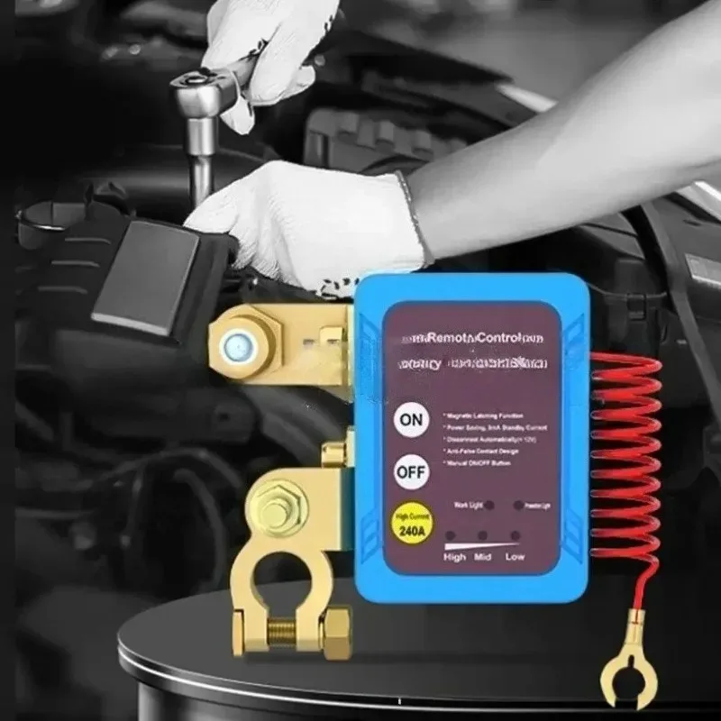 

12V Remote Battery Disconnect Switch With Led Voltage Display Automatic Auto Battery Master Switch With Remote 240A Kill Switch