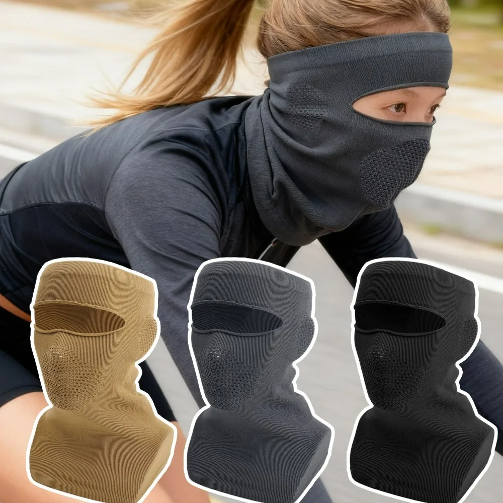 

Motorcycle Face Mask Winter Cycling Balaclava Breathable Windproof Thermal Riding Headwear Open Top Pullover Cap for Men Women