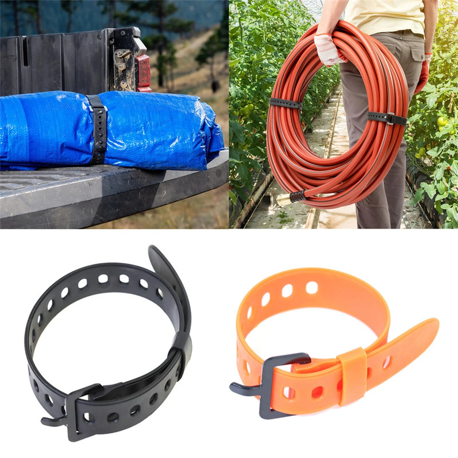 

Durable Rubber Tension Strap Travel Tied Belt Rubber Cargo Tie Down Luggage Belt Strap Camping Hiking Cargo Storage Belt Buckle