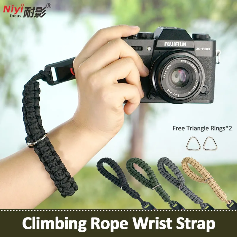 Camera Wrist Strap Climbing Rope Hand Strap Quick Release Ring Durable for sony nikon canon fujifilm olympus z8 z9 zfc a7r xt50