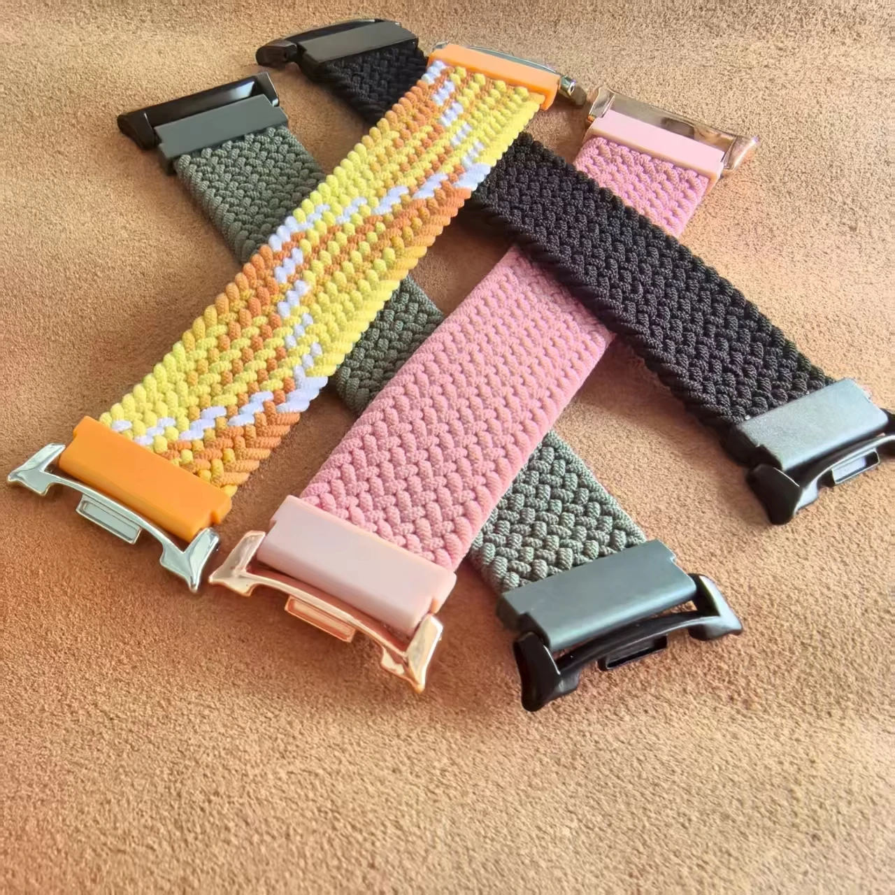 Geflochtenes Armband für Samsung Galaxy Watch 9 Armband 40mm 44mm 9 Classic 46mm Elastisches Handgelenksband Galaxy Watch 8/8 Classic Armband