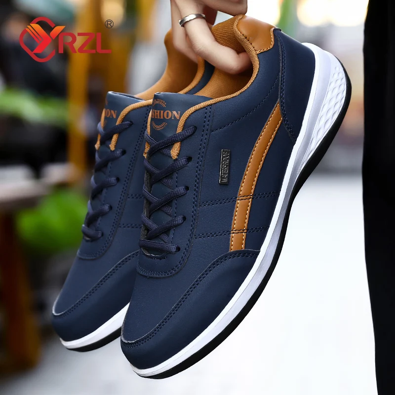 YRZL Men's Sneakers Running Shoes Sneakers Trend Outdoor Sports Casual Male Sneaker Non-Slip Footwear Vulcanized Shoes Masculino image 2