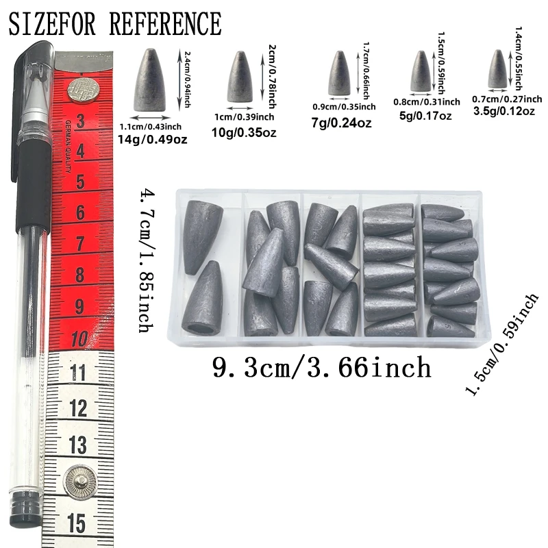 Bullet Sinker Set (32pcs) 5