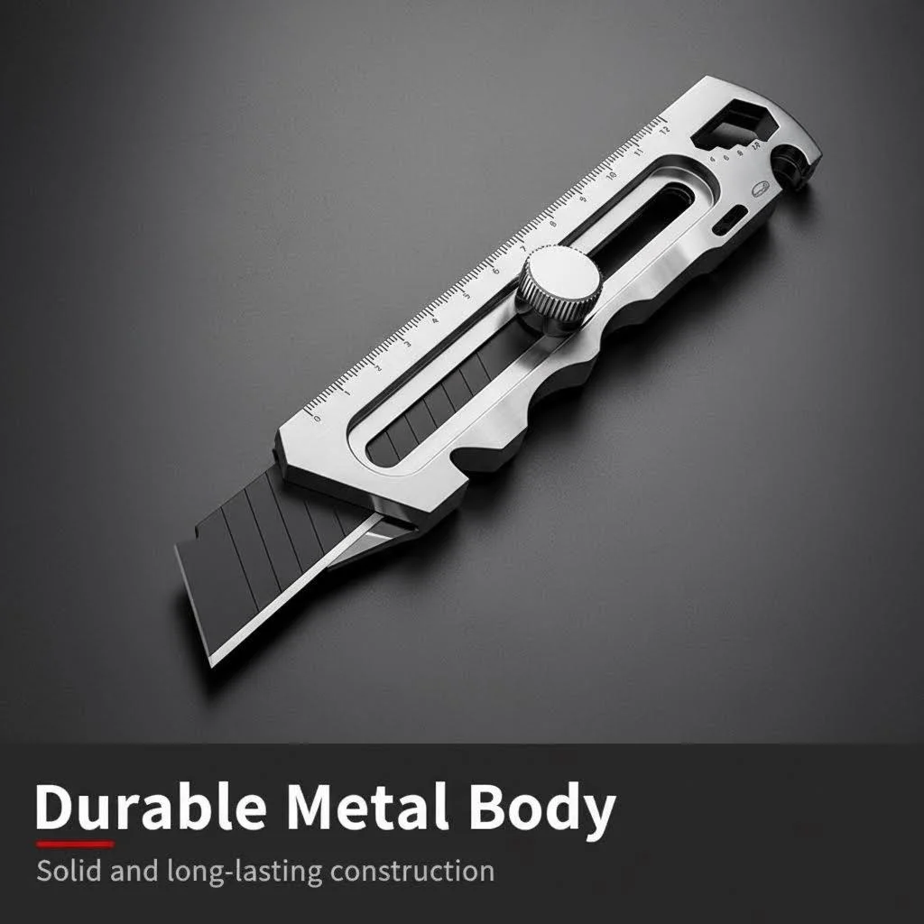 

Stainless steel craft knife, paper cutter, wallpaper knife, heavy-duty thick industrial-grade all-metal