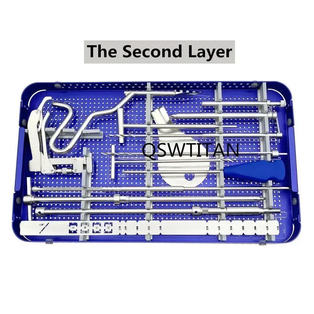 QSWTITAN Orthopedic Surgery Multi Function PFNA Interlocking Femoral Intramedullary Nail Instrument Set Pet