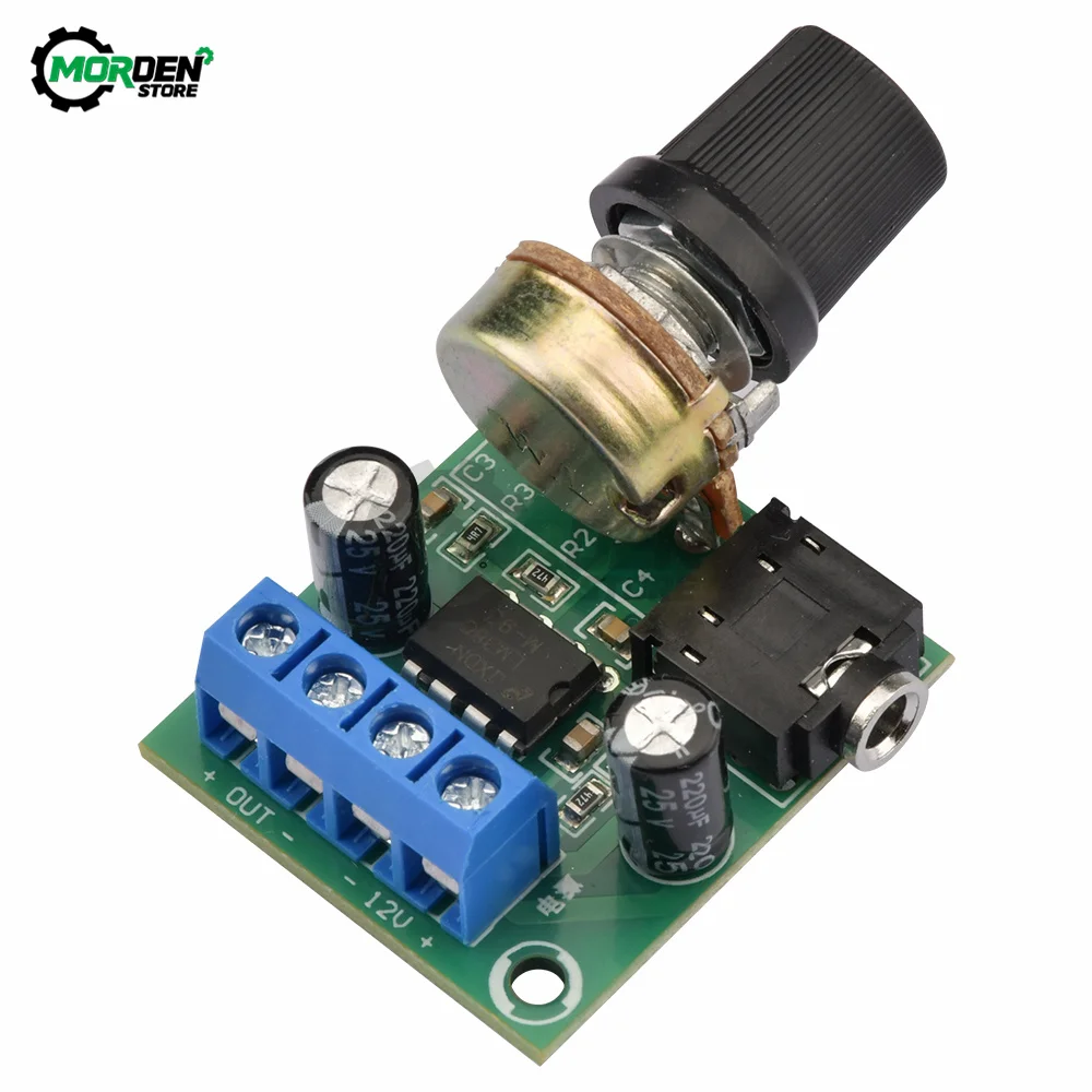 LM386 Upgrade 10W Audio Amplifier Board Mono 3.5mm DC 3-12V Volume Control AMP Module Adjustable Volume for Electrical Tool