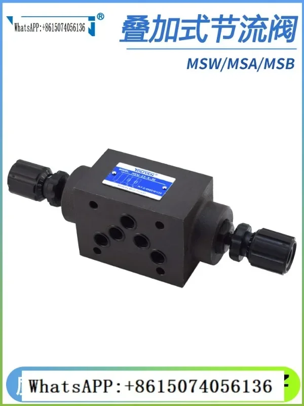 M-SA one-way MSB throttle valve MSW-01-X-50 superimposed 02 hydraulic MSW-03 04 06 instead of YUKEN.