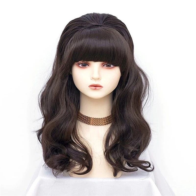 HAIRJOY ​​Synthetische Haar-Bienenstock-Perücke für Damen, lockig, lang, hitzebeständig, Cosplay-Perücken – Detail 22