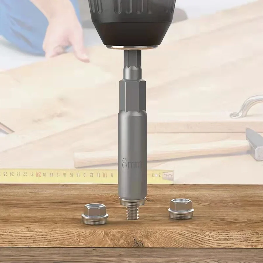 1pcs 5.5mm-16mm Length Universal Bolt Nut Driver Sockets Bit Set Deep Electric Wrench Socket 1/4Inch 6.35mm Hex Shank Hand Tools