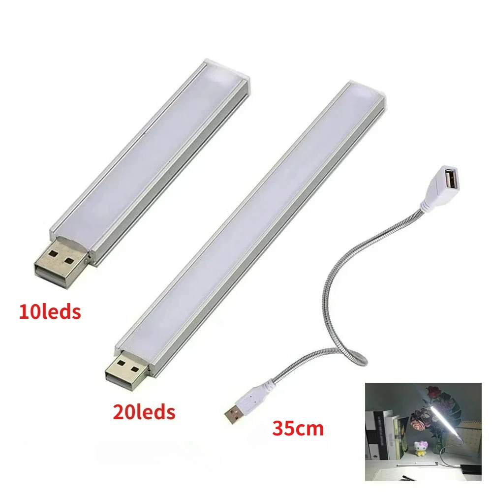 

1/2 шт. DC 5 В портативный USB светодиодный светильник для книг ультра яркий светильник для чтения книг 10 светодиодов 20 светодиодов для Power Bank ПК ноутбук