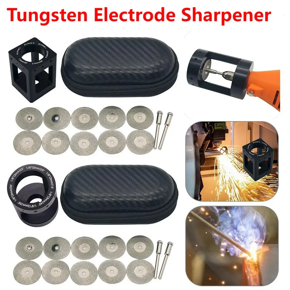 

Tungsten Electrode Sharpen Tool Tungsten Needles Tungsten Rods Grinder Aluminum TIG Welding Rotary Tool Tungsten Sharpener Set