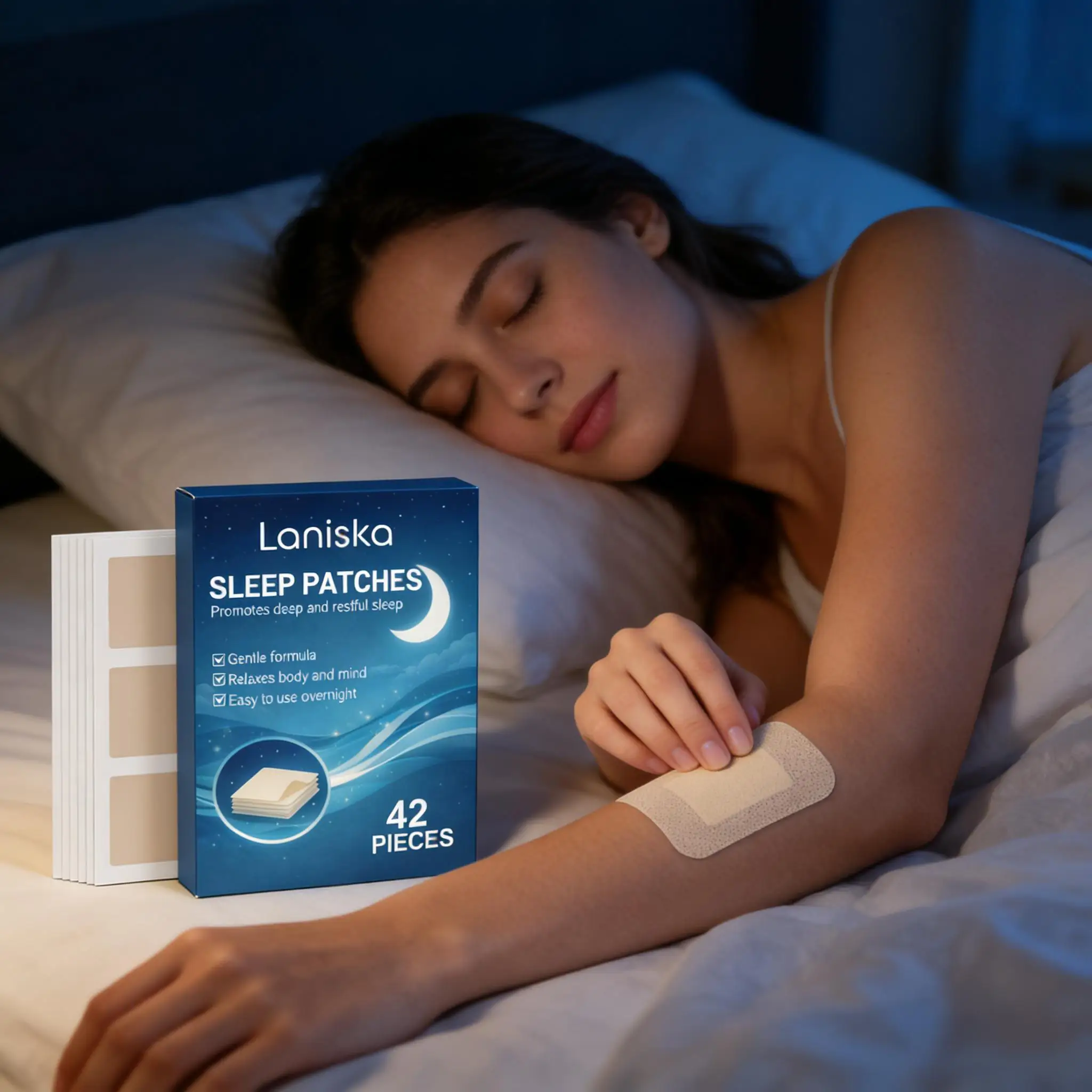 Insomnia Patches Relieve Stress Anxiety Reduce Headache Neurasthenia Relaxing Body Improve Sleep Quality Sleeping Sticker 42PCS