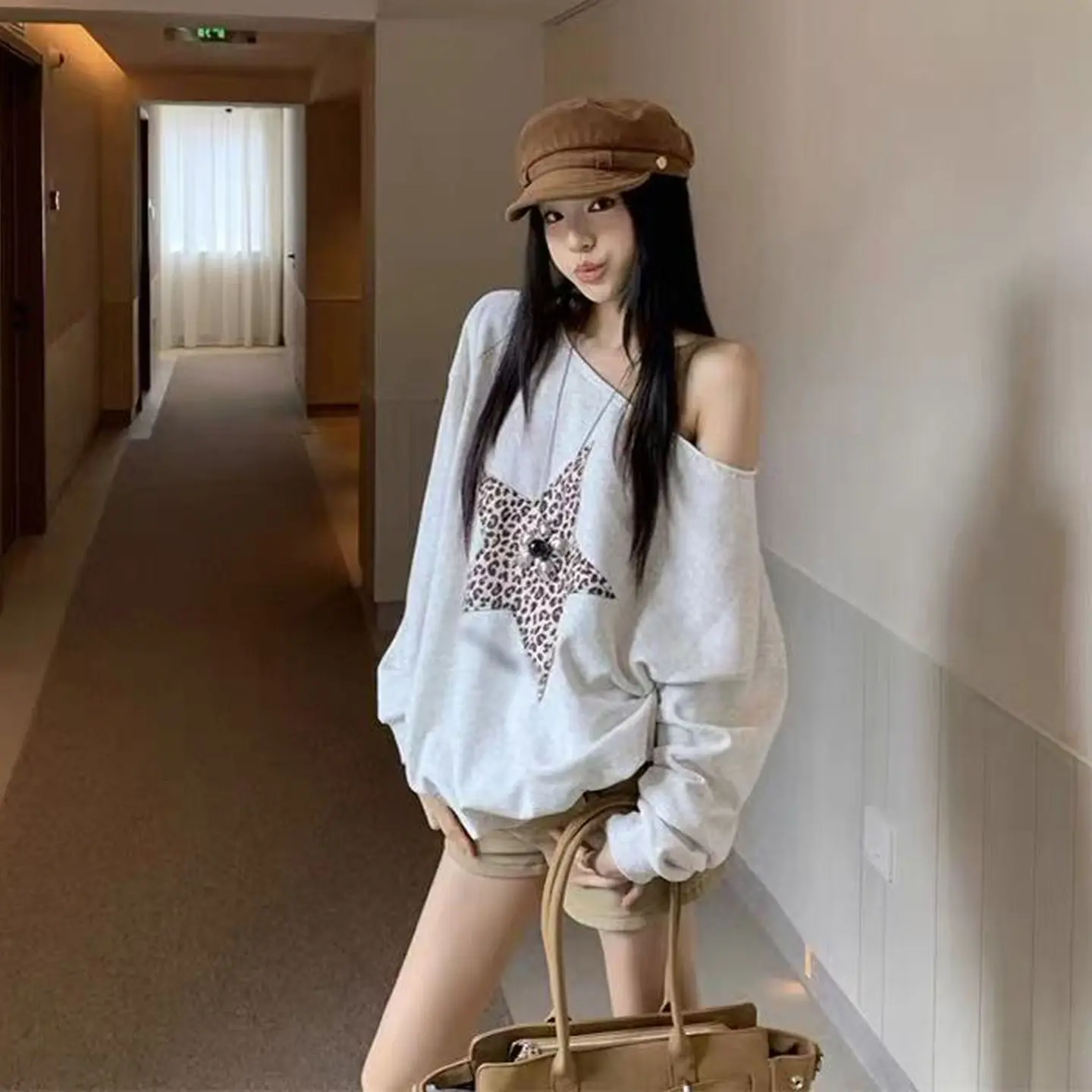 

Off Shoulder T-Shirt Waist Fitted Womens Petite Friendly Fit Slim Cropped Style Ladies Short Simple Design Basic Casual Fashion