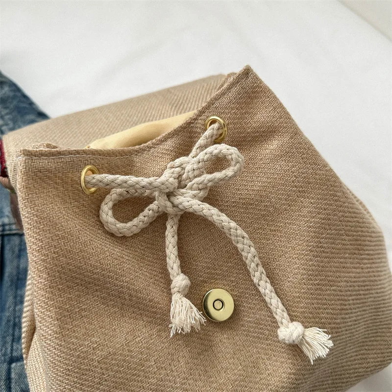 Ethnic style large capacity tassel small bag women's backpack easiest for matchcasual bag trendy