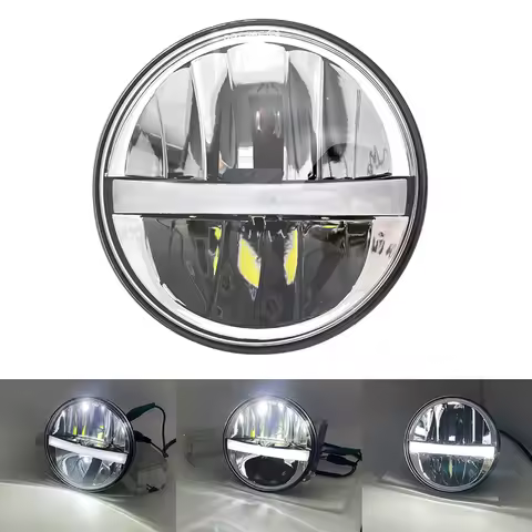 1X5.75" 5 3/4 inch LED Motorcycle Headlight For Harley Sportster 1200 XL1200L Custom XL1200C 883 XL883 883L XL883R 48.