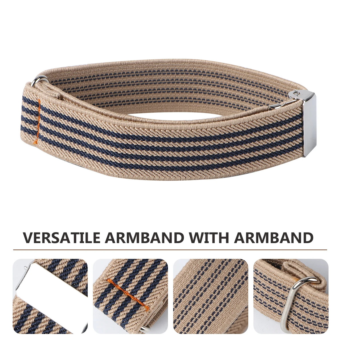 

1 Pair Stretchy Sleeve Armband Unisex Elastic Armlet For Men Women Durable Polyester Silk Rubber Band Fit Most Cool Fashion Arm