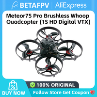 BETAFPV Meteor75 Pro Walksnail HD Meteor75 Pro Brushless Whoop Quadcopter (1S HD Digital VTX)-Walksnail Version 550mAh 5.5mins
