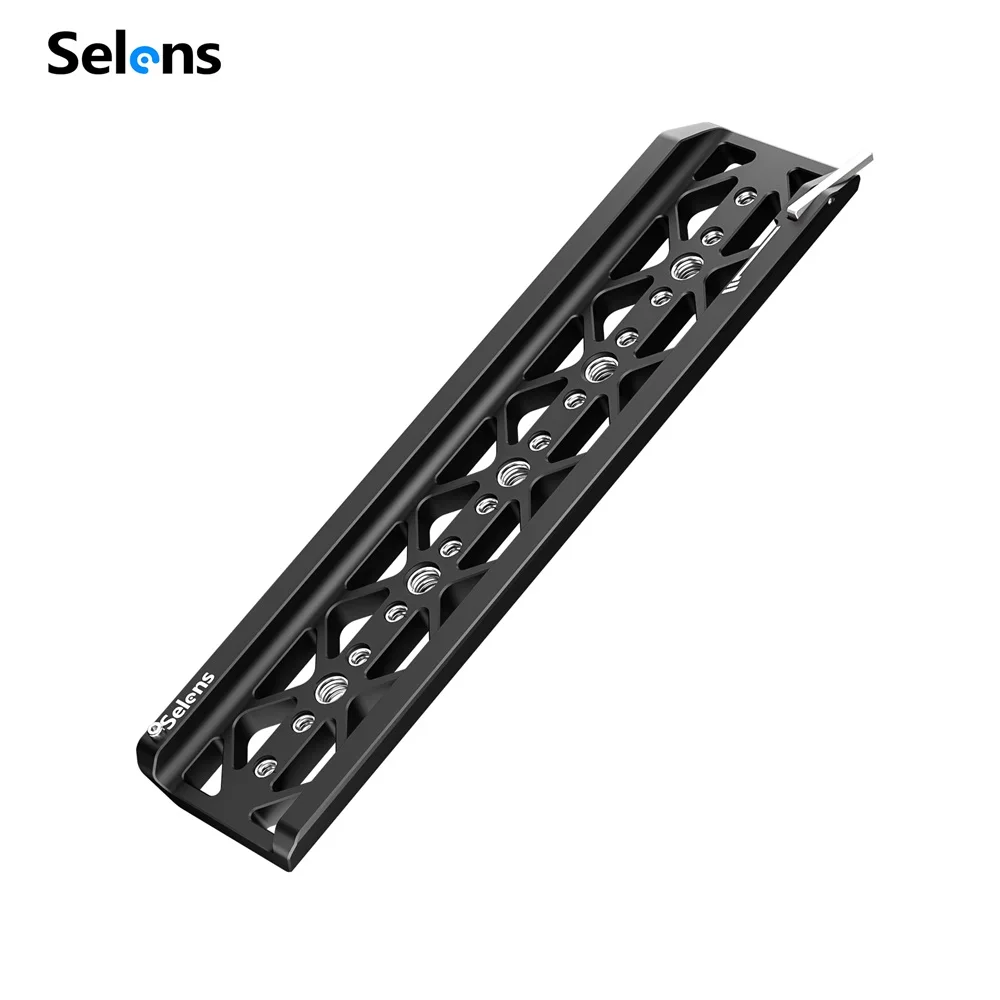 Selens ARRI Dovetail Plate Aluminum Alloy With 1/4’’-20 And 3/8’’-16 Threaded Holes Dovetail Plate DSLR Photography Accessories