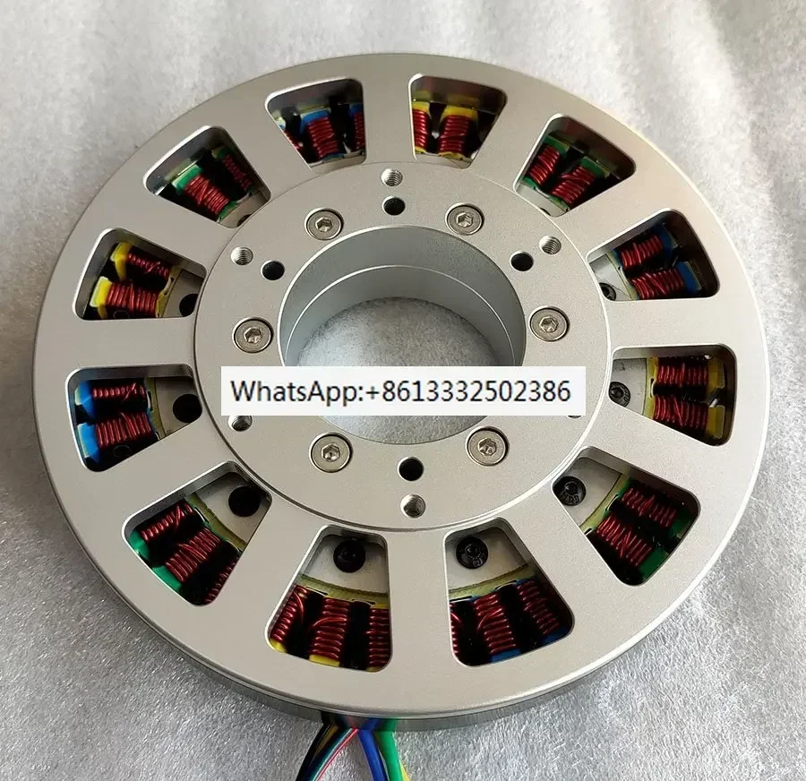 

12410 Полый вал 600 Вт Бесщеточный двигатель постоянного тока с постоянным магнитом Низкоскоростной диск Ультратонкий плоский двигатель