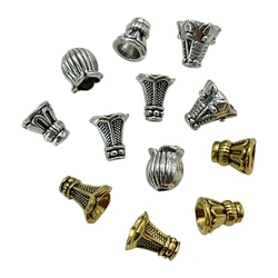 40pcs Tibetan Antique Silver Color Flower Bead End Caps For Jewelry Making Needlework Spacer Bead Caps DIY Earrings Accessories
