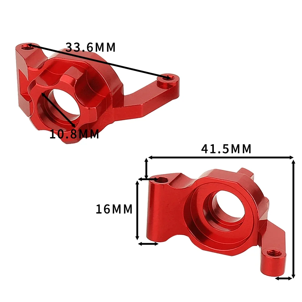 Metal Front & Rear Steering Knuckles Carrier Steering Hub Carriers Upgrade Parts for Tamiya TT-02B TT02B 1/10 RC Drift Car