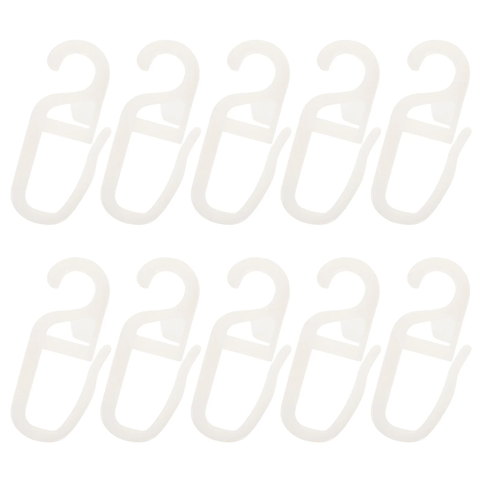 

10Pcs Curtain Rail Hooks Strong Durability Easy Installation Plastic Drapery Hooks for Shower Curtains Curtain Accessories