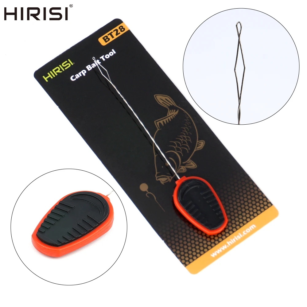 Hirisi Carp Fishing Edges Easy Splice Needle Baiting Rig Tool Kit Driller Knot Puller Line Fishing Accessories BT28