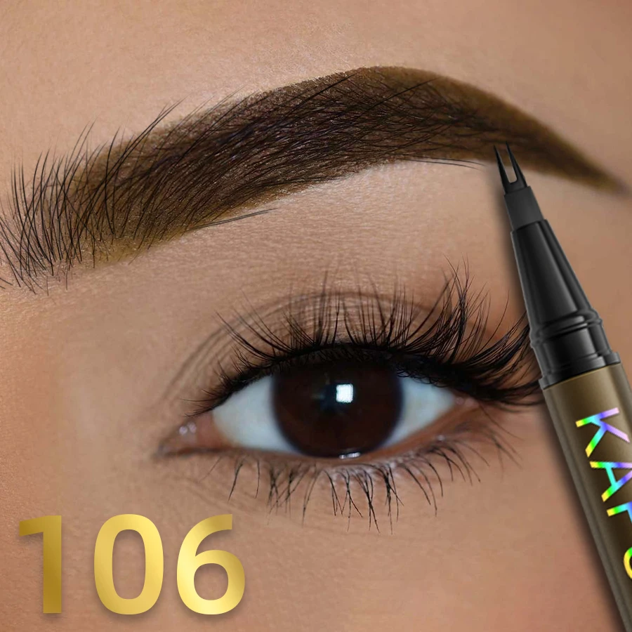 8 色 2 点眉ペンシル防水液体眉毛ペン持続赤茶色韓国メイク高着色化粧品ギフト