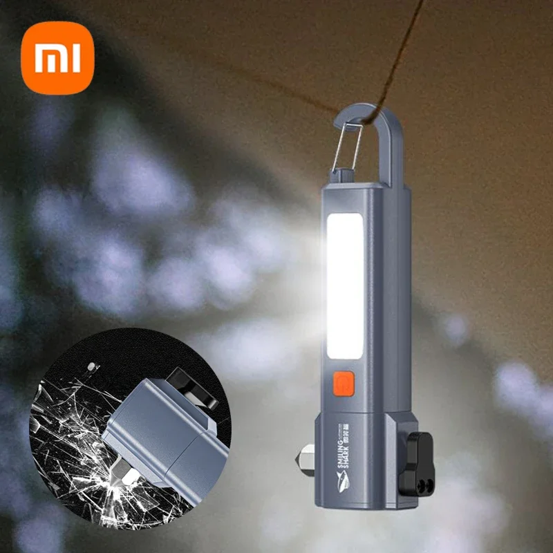 Xiaomi Strong Light Flashlight Mini Portable Multi functional Rechargeable Light Camping Durable Outdoor Ultra Bright LED Lamp