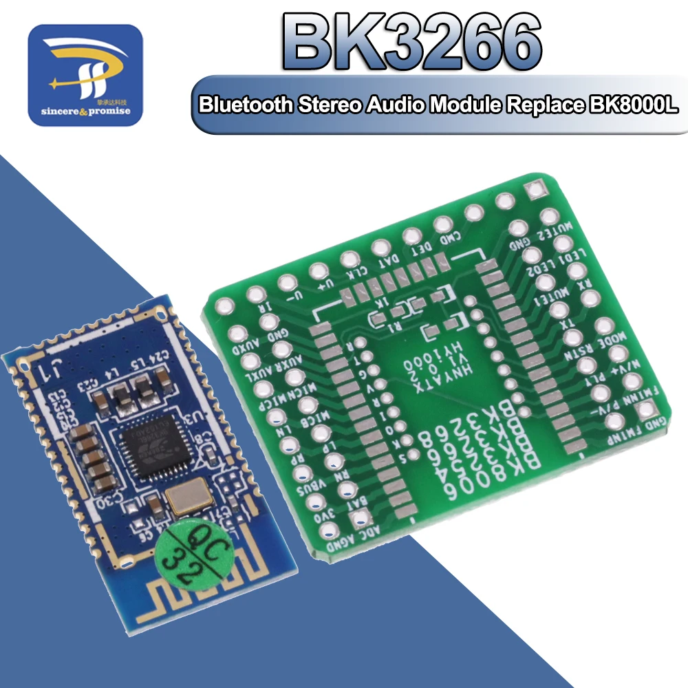 Bluetooth Stereo Audio Module Transmission BK3266 BK6988 Replace BK8000L expansion board AT Commands SPP Speaker Amplifier DIY