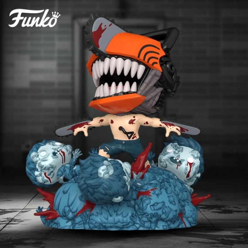 

Подлинная версия FUNKO POP Chainsaw Man: Devil Hunter Denji, аниме, украшение для рабочего стола, модель игрушки, Коллекционная модель