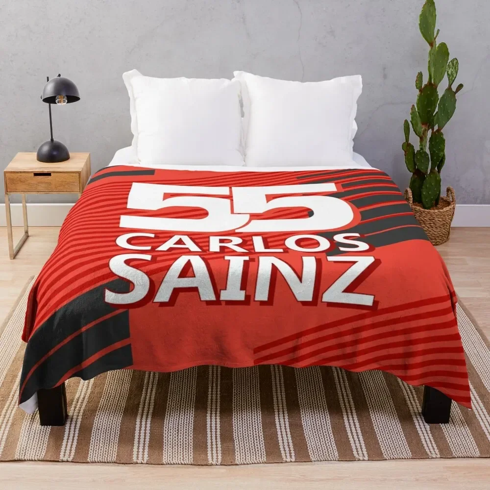 

Carlos Sainz 55 Throw Blanket Blankets For Bed Cute Plaid Luxury Thicken Luxury St Blankets