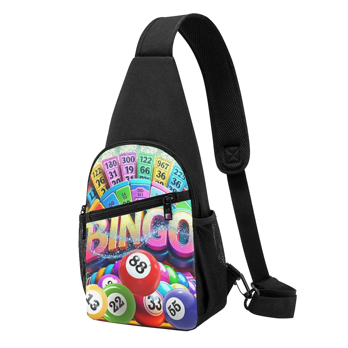 Best Play Bingo Game For Bingo Players Chest Bag Men Sling Crossbody Backpack Chest Bag Traveling Hiking Daypack Shoulder Bag