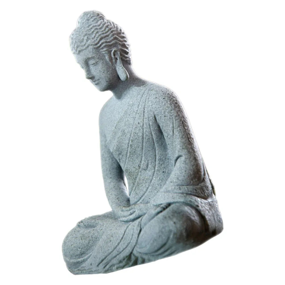 

Sitting Buddha Aquarium Statue Graceful Serene Meditation Fish Tank Decoration Exquisite Craftsmanship Indoor Outdoor Decor