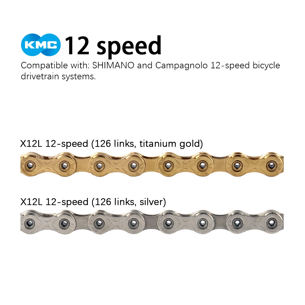 KMC 12-Gang-Kette X12L Gewachst Go MTB Curren Rennrad – Detail 1