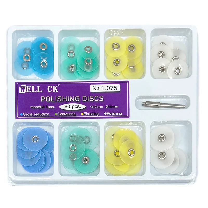 GUT CK 40/80Pcs Dental Polieren Discs Gross Reduktion Contouring Dorn Streifen Set Dental Materialien Zähne Bleaching