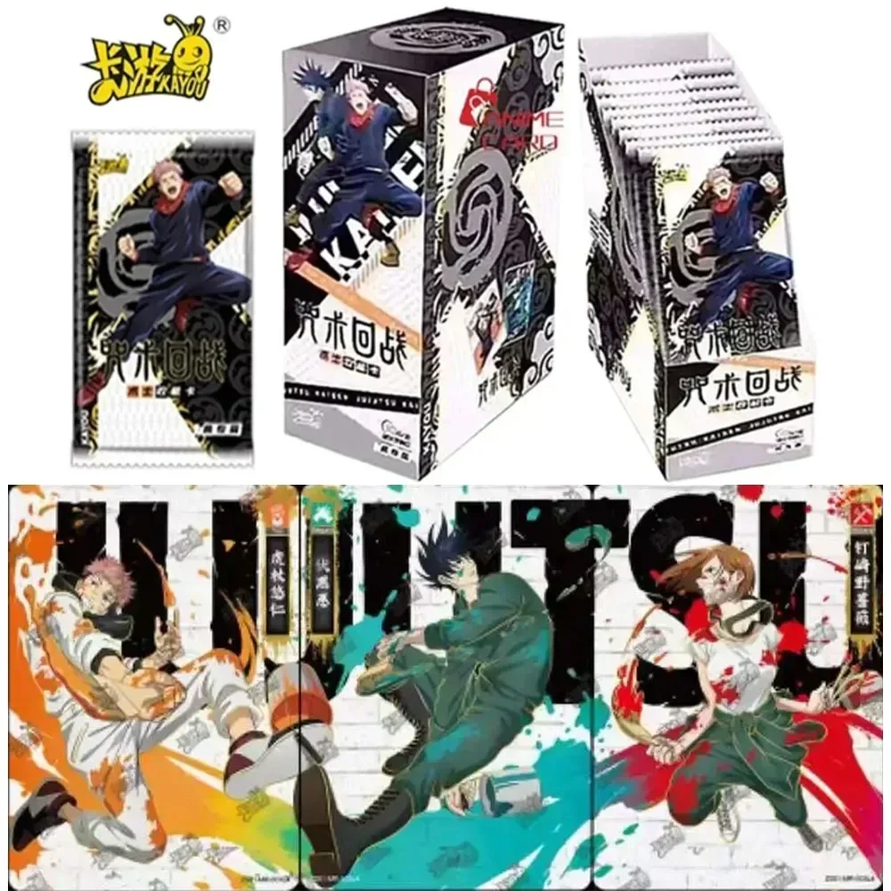 KAYOU Jujutsu Kaisen Card  Advanced Chapter Gojo Satoru Fushiguro Megumi Itadori Yuji Warlock Collection Card Toy Gift