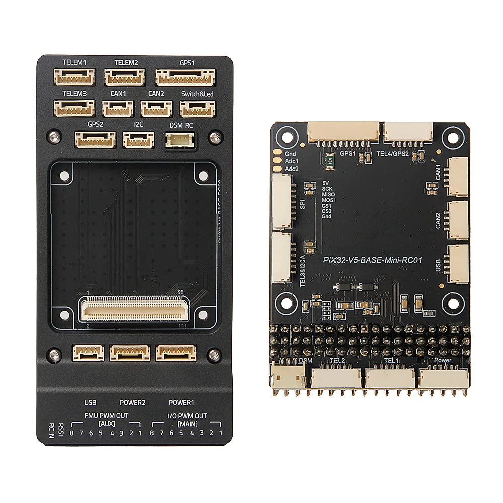 يمكن استخدام Holybro Pix32 V6 Standard/ Mini Baseboard Pix32 V5 V6 وأي FC تتبع معيار Pix32 V6 Autopilot