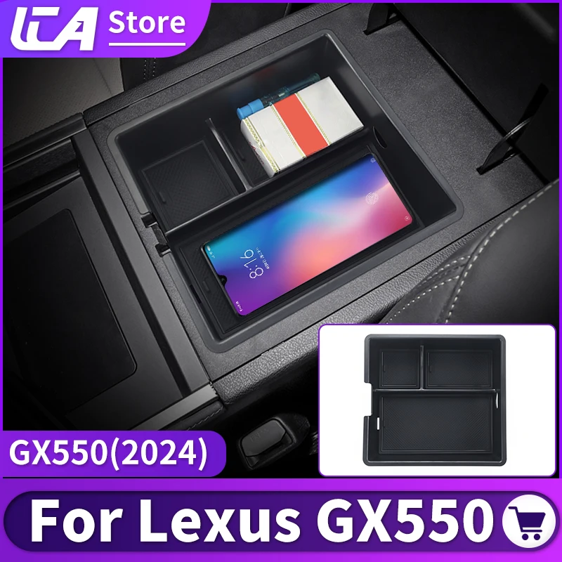 For 2024 Lexus GX550 Upgrade Interior Decoration Accessories GX 550 center console Armrest box storage box compartment tray