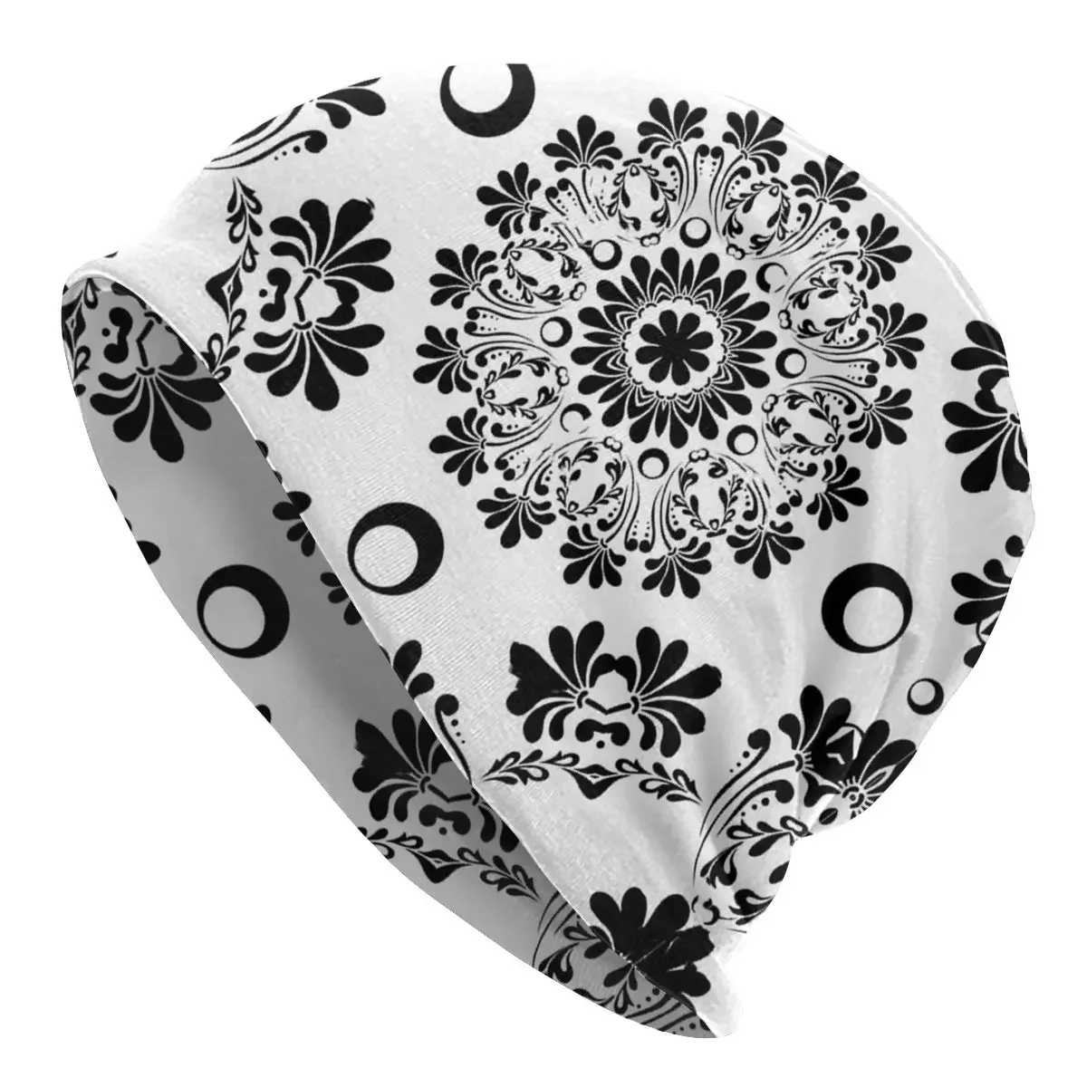 Floral Bandana Pattern Skullies Beanies Hat Fashion Street Unisex Caps Summer Multifunction Bonnet Knit Hat