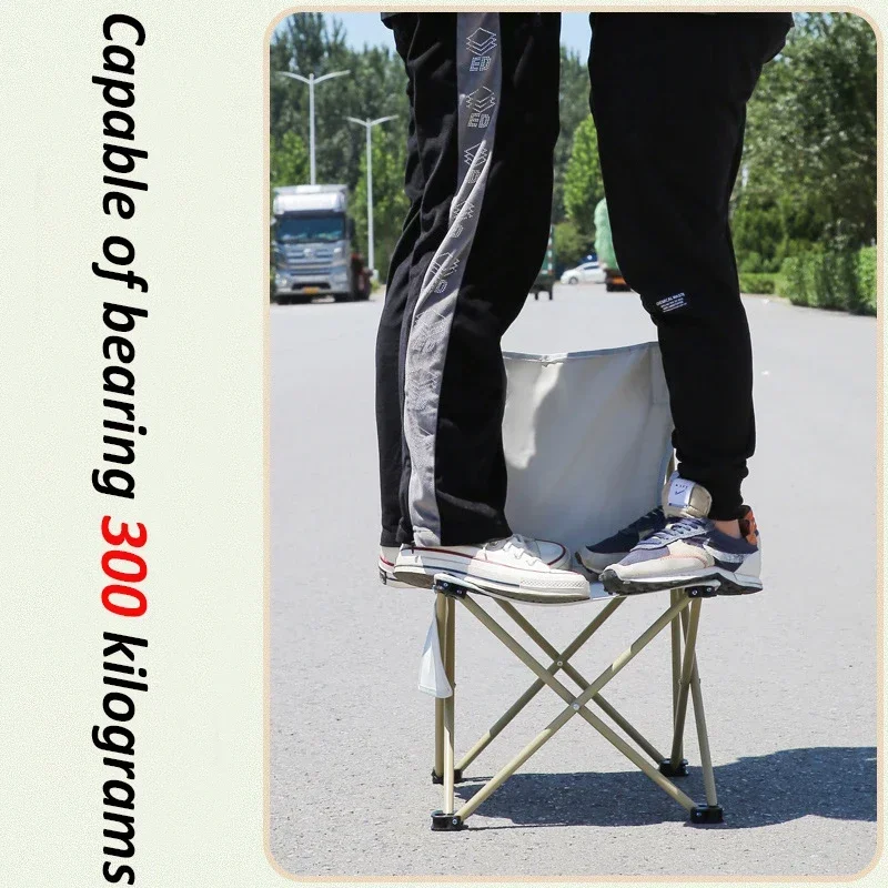 Outdoor Portable Folding Chair Foldable Car Outdoor Chair Lightweight Bearing Strong Ride Comfort