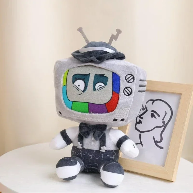 35 cm schattig tv knuffel cartoon anime zacht kussen robot knuffel pop creatief kinderverjaardag kerstcadeau