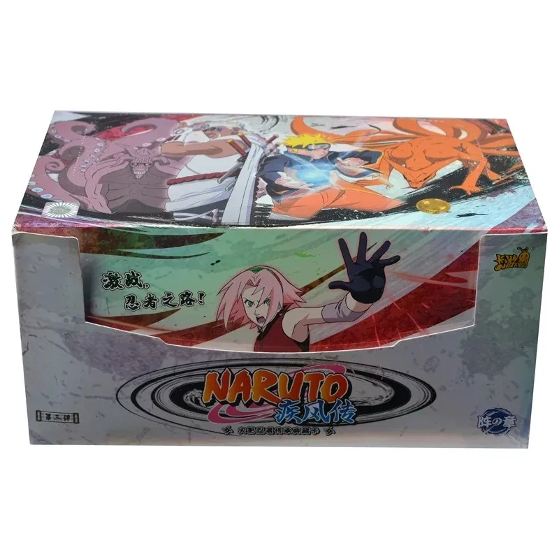 KAYOU Original Neue Naruto Komplette Serie Karten-Booster-Pack-Box Anime-Figur Seltene Sammelkarten Flash-Karten Spielzeug als Geschenk